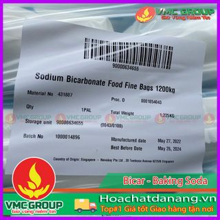 Bột nở Baking soda thực phẩm Singapore – NaHCO3 Sodium Bicarbonate