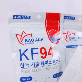 Khẩu trang KF94 4D kháng khuẩn Bảo Anh Promask chống bụi mịn cao cấp Hàn Quốc