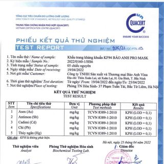 Khẩu trang KF94 4D kháng khuẩn Bảo Anh Promask chống bụi mịn cao cấp Hàn Quốc