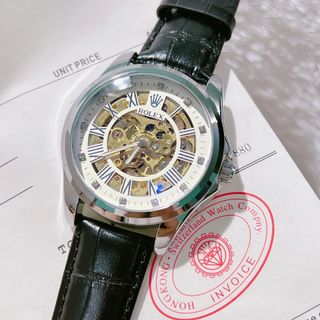 Đồng hồ rolexx da chạy cơ nam