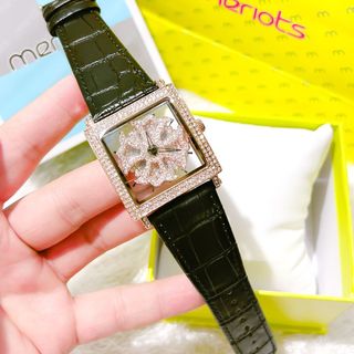 Đồng hồ mobangtuo mặt bông viền đá xoay