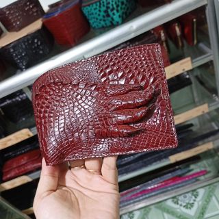 Ví móng chân da cá sấu thật