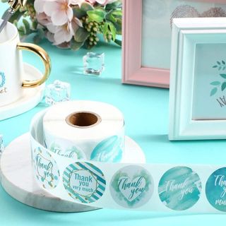 Giá sỉ- Cuộn 500 Tem Cảm Ơn Sticker Thank You Nhãn Dán Hàng Hóa Đồ Handmade