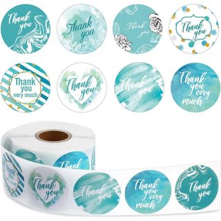 Giá sỉ- Cuộn 500 Tem Cảm Ơn Sticker Thank You Nhãn Dán Hàng Hóa Đồ Handmade giá sỉ