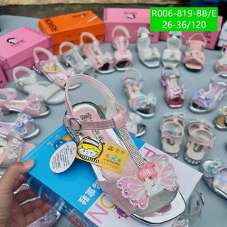 Sandal trẻ em đính nơ công chúa