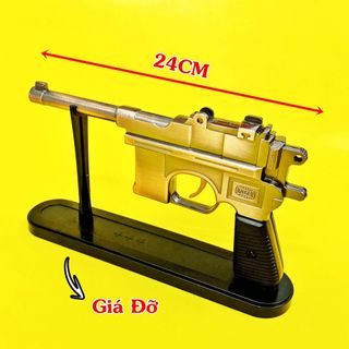 BẬT LỬA KHÈ HÌNH SÚNG CỔ MAUSER LỚN - SÚNG BẾN THƯỢNG HẢI (CÓ GIÁ ĐỠ) SIZE: 24CM - (XÀI GAS) - Phân phối bởi TANY LIGHTER