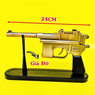 BẬT LỬA KHÈ HÌNH SÚNG CỔ MAUSER LỚN - SÚNG BẾN THƯỢNG HẢI (CÓ GIÁ ĐỠ) SIZE: 24CM - (XÀI GAS) - Phân phối bởi TANY LIGHTER