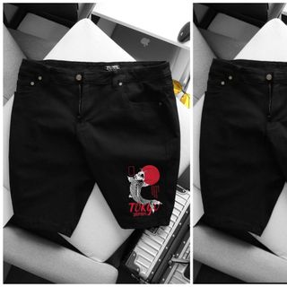 Quần Short kaki jean nam bigsize 80 - 130kg in hình chú chó + cá