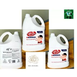Nước Rửa Tay LIFEBUOY Diệt Khuẩn 99% 4kg Bảo Vệ Vượt Trội Can nhựa lớn Big size