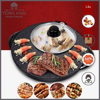 BẾP LẨU NƯỚNG TRÒN 2 TRONG 1 ĐA NĂNG