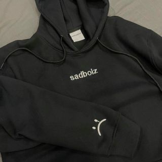 Áo hoodie logo thêu sadboiz form bự