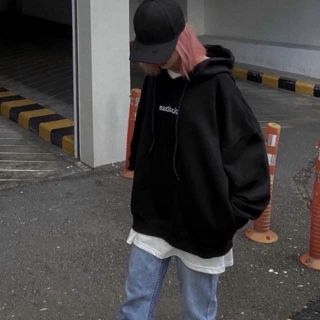 Áo hoodie logo thêu sadboiz form bự