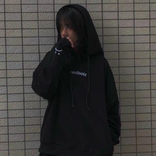 Áo hoodie logo thêu sadboiz form bự
