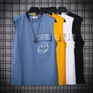 Áo thun ba lỗ tanktop logo in 1975 form dưới 70kg