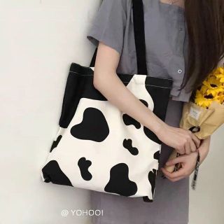 Túi tote bò sữa.chất canvas