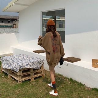 Áo sweater nỉ ngoại in cậu bé hớt tóc form chuẩn 65kg