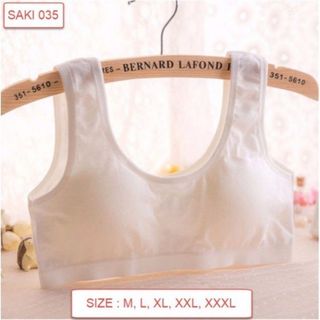 Áo Lá Bra 3 lỗ Saki Học Sinh, Co Giãn, Thấm Hút Mồ Hôi Siêu Tốt Mã 035