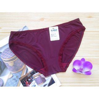 Quần Lót Nữ Saki Thun Lạnh Phối Ren Đùi Mã 333 Block 5C - Thoáng Mát, Tạo Cảm Giác Dễ Chịu