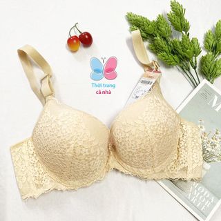 Áo ngực Lovely ren mút dày cài 3, vải mềm mịn, sang trọng - 1211