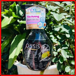 Chai Xịt Diệt Khuẩn 99% OASIS Nhật Bản 400ml. Diệt khuẩn, Khử mùi Quần áo, tủ đồ, giày dép, nón bảo hiểm.