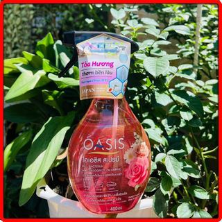 Chai Xịt Diệt Khuẩn 99% OASIS Nhật Bản 400ml. Diệt khuẩn, Khử mùi Quần áo, tủ đồ, giày dép, nón bảo hiểm.