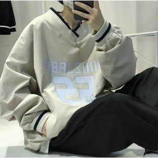 Áo sweater nỉ ngoại in bánh in 26 sọc bo cổ tim, tay phồng form chuẩn 68kg