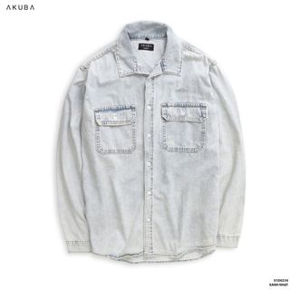 ÁO SƠ MI TAY DÀI DẠNG KHOÁC AKUBA 01D0234