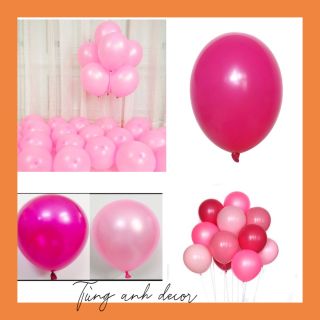 Sỉ Gói 100 quả bóng bay màu hồng đậm 10 inch 30cm HN8888