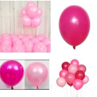 Sỉ Gói 100 quả bóng bay màu hồng đậm 10 inch 30cm HN8888