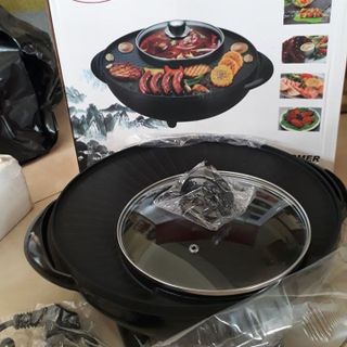 BẾP LẨU NƯỚNG ĐIỆN ĐA NĂNG 2 TRONG 1 HÌNH TRÒN