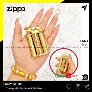 BẬT LỬA ZORRO XĂNG ĐÁ CỔ - BÚNG TAY ĐÁNH LỬA HÌNH TRỤ RỒNG XOAY Z629 (FULLBOX) - (XÀI XĂNG) - Phân phối bởi TANY LIGHTER SHOP