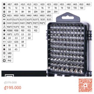 Bộ tua vít sửa chữa điện thoại laptop đa năng sửa chữa điện thoại laptop.... - 110 món làm bằng hợp kim