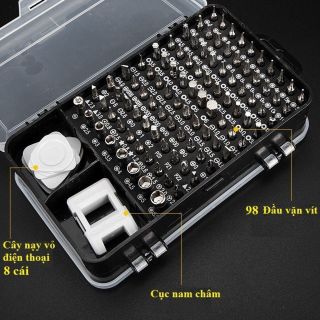 Bộ tua vít sửa chữa điện thoại laptop đa năng sửa chữa điện thoại laptop.... - 110 món làm bằng hợp kim