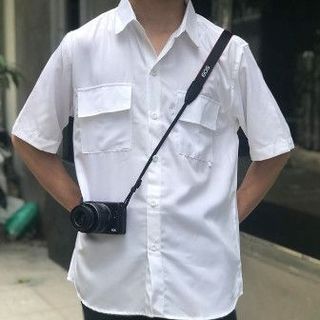 áo sơ mi ngắn tay 2 túi