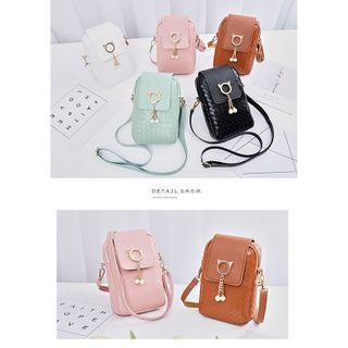 [COMBO] Túi đeo chéo nữ đi chơi kèm MÓC KHÓA da mềm đựng điện thoại dễ thương TUIVIMIN M278
