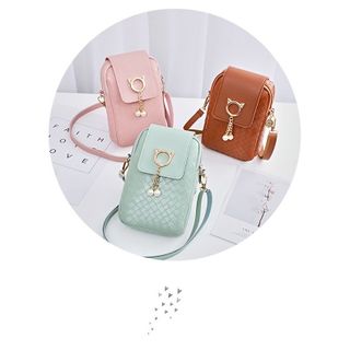 [COMBO] Túi đeo chéo nữ đi chơi kèm MÓC KHÓA da mềm đựng điện thoại dễ thương TUIVIMIN M278