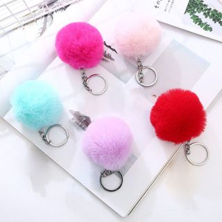 Móc khóa cục bông gắn balo túi xách MINNIE MKHOA