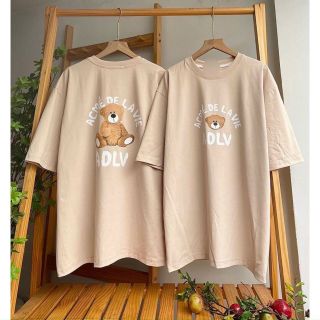 Áo unisex tay lỡ form rộng logo in ADLV