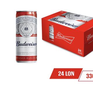 Bia Budweiser thùng 24 lon TRÚNG THƯỞNG 100%
