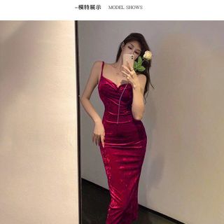 ĐẦM ÔM NHUNG 2 DÂY XẾP LI - DT1624