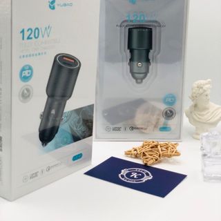 Tẩu Sạc Ô Tô YuGao Siêu Nhanh - 2 Cổng 120 & PD 20W - Quick Charge & VOOC - Xe Hơi