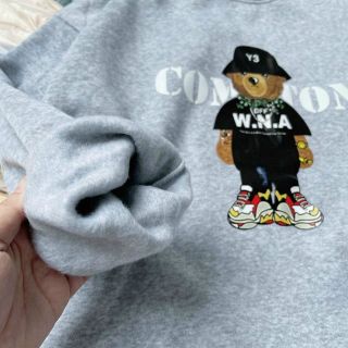 Áo sweater nỉ pe in COMON form chuẩn 65kg