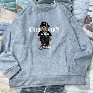Áo sweater nỉ pe in COMON form chuẩn 65kg
