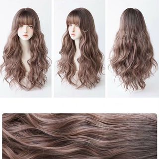 tóc bô nguyên đầu mái thưa xoăn lọn