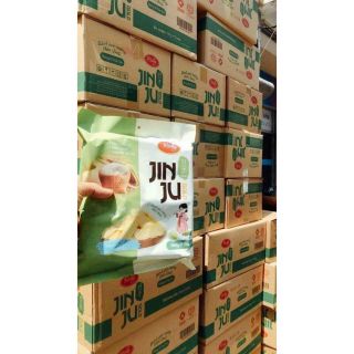 Thùng bánh gạo Richy Jinju vị Cốm sữa (12 gói)