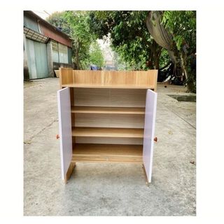 Tủ Để Giày Dép 2 Cánh Trắng 4 Ngăn