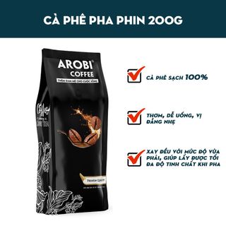 Cà phê bột pha phin Arobi Coffee 200gr