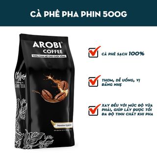Cà phê bột pha phin Arobi Coffee 500gr