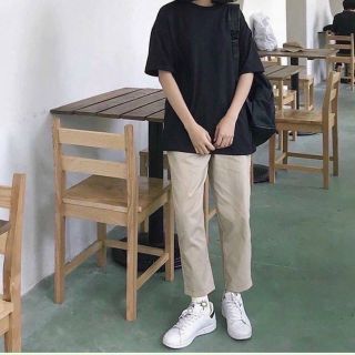 Quần kaki suông trơn form chuẩn vải không xù lông