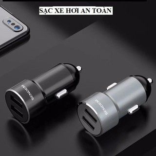 Tẩu sạc 2 cổng Sendem D7 3.4A vỏ bằng kim loại